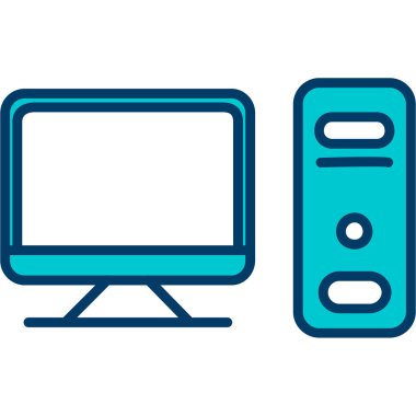 bilgisayar simgesi vektör illüstrasyonu