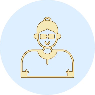 İnsan simgesinin vektör illüstrasyonu