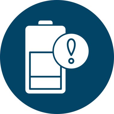 Pil simgesinin vektör illüstrasyonu