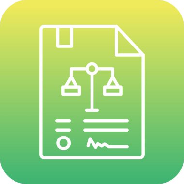 Belge simgesinin vektör illüstrasyonu