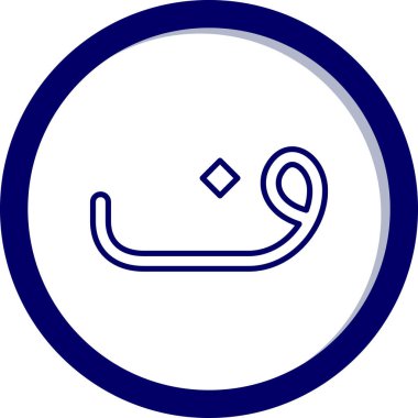 Güzel ve modern bir simgenin vektör çizimi