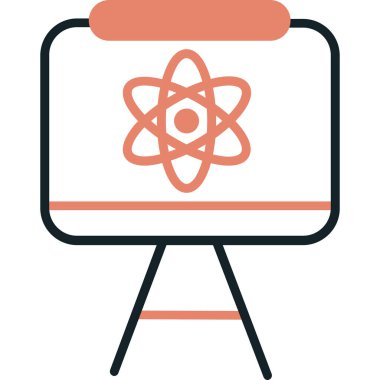 atom modern vektör illüstrasyonu