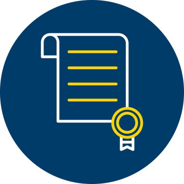 Belge. Web simgesi basit illüstrasyon