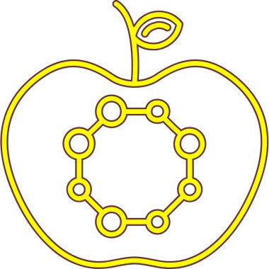 meyve meyve ikonu, taslak biçimi