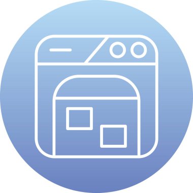 Mutfak makinesi. Basit resimleme