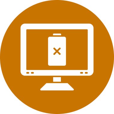 Bilgisayar. Web simgesi basit illüstrasyon