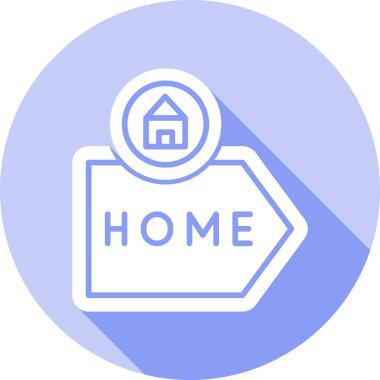 Bir ev simgesini vektör çizim