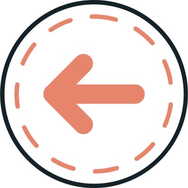 Ok. Web simgesi basit illüstrasyon