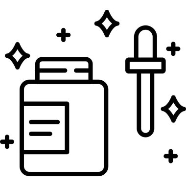 Şişe simgesi tasarım vektörü yalıtılmış