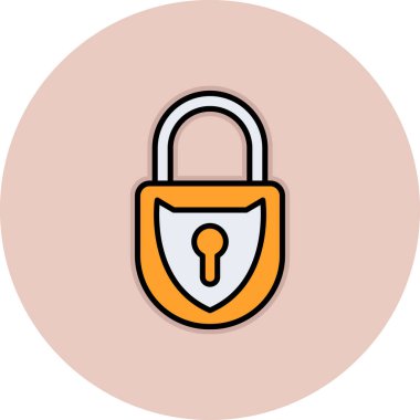 ikon vektör illüstrasyonunu kilitle