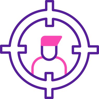 Dişi avatar. Web simgesi basit illüstrasyon