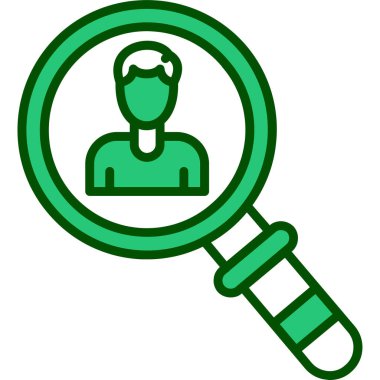 Büyütme cam simgesi vektör illüstrasyonu