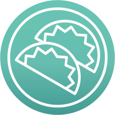 Bir yaprak simgesinin vektör illüstrasyonu