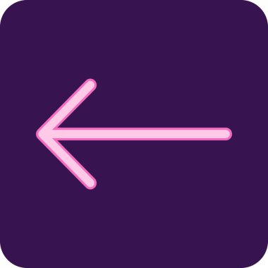 Projeniz için sol yön ok simgesi