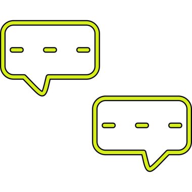 sohbet kabarcık Icon set