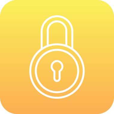 ikon vektör illüstrasyonunu kilitle