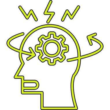 beyin fikri yaratıcılık simgesi