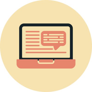 Konuş. Web simgesi basit tasarım