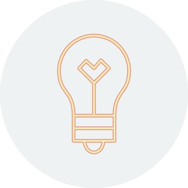 ampul simgesi vektör illüstrasyonu