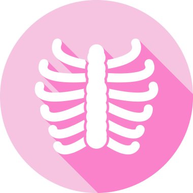 Pembe kalp simgesinin vektör çizimi