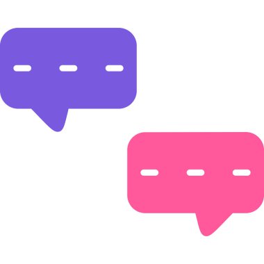 Konuş. Web simgesi basit illüstrasyon