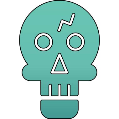 kafatası simgesi modada izole edilmiş arkaplan