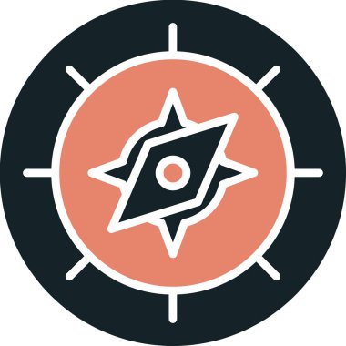 Pusula simgesi vektör resimlemesi