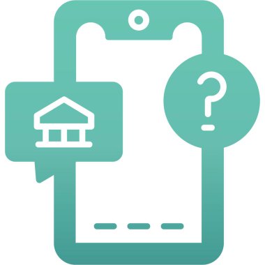 Banka. Web simgesi basit illüstrasyon