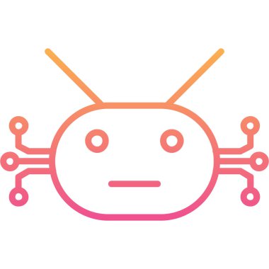 şirin bir robot simgesi