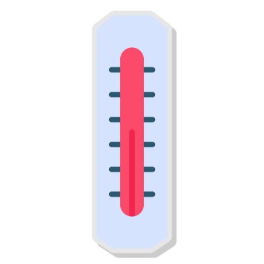 Sıcaklık termometre simgesi. vektör illüstrasyonu