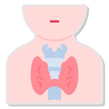 İnsan organı simgesi vektör illüstrasyon grafik tasarımı