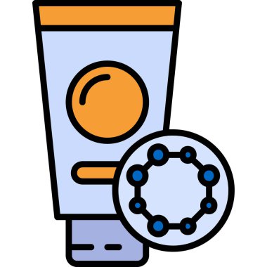 krem losyon tüp simgesi, taslak biçimi