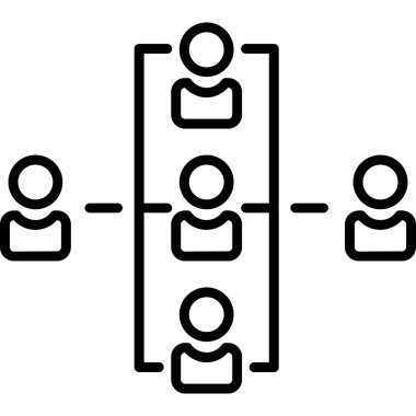 Grup insanlar vektör simgesi