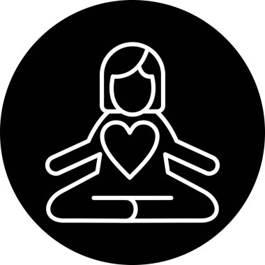 Kalp. Web simgesi basit tasarım