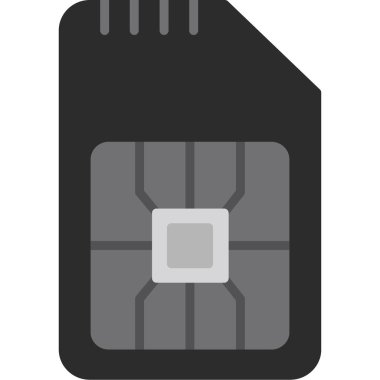 Kart simgesi, basit vektör tasarımı