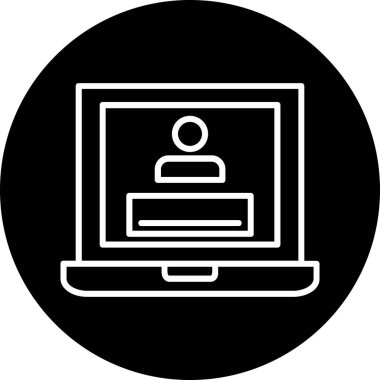 Seo simgesinin vektör illüstrasyonu