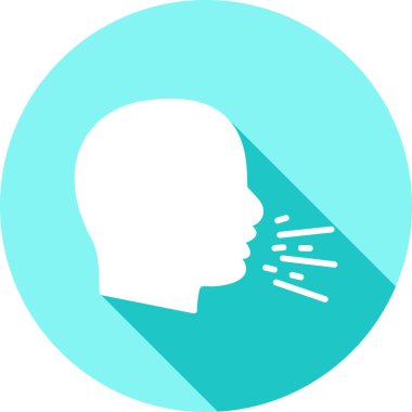 insan kulağının düz simgesi