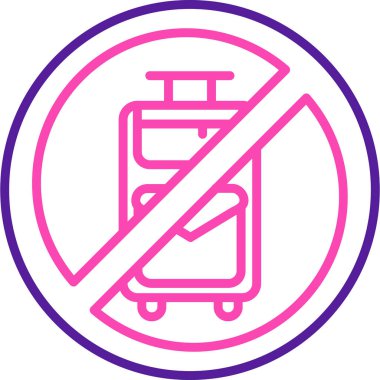 işareti simge vektör çizim yasak