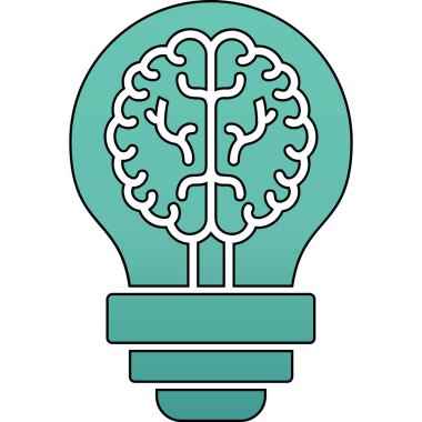 Ampul fikri yaratıcı simge