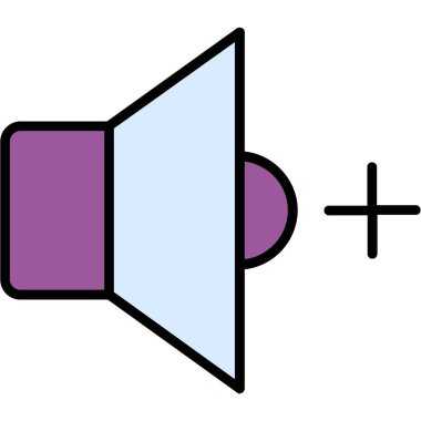 Konuşmacı. Web simgesi basit illüstrasyon