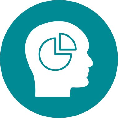 Kafa yuvarlak vektör simgesi