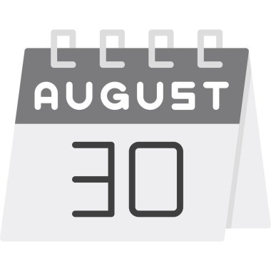 Eylül 2 - takvim simgesi - vektör düzlüğü