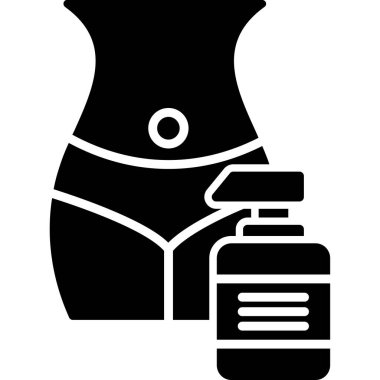 Göğüs kanseri kadın ikonu. Web tasarımı için meme kanseri kadın vektör simgesinin basit bir gösterimi