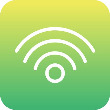Wi-Fi simgesinin vektör illüstrasyonu