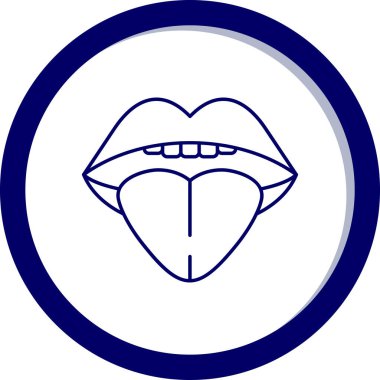 Dudaklı bir kadının vektör çizimi