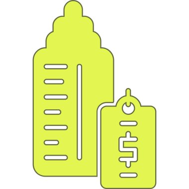 Yiyecek ve içecek ikonunun vektör illüstrasyonu