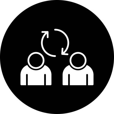 Modern b 'nin vektör illüstrasyonu insanların ikonundan yoksun