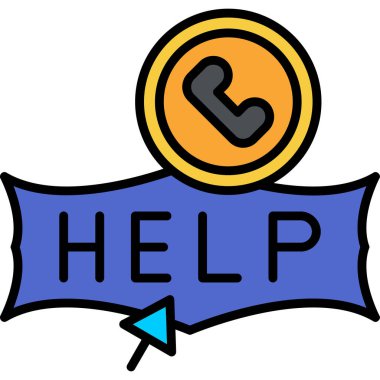 yardım çağrısı müşteri simgesi