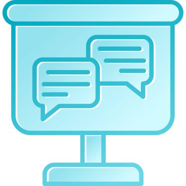 konuşma kabarcığı vektör çizimi