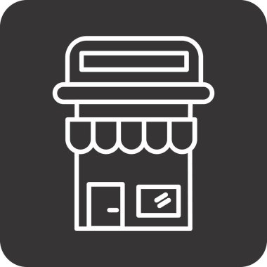 Alışveriş. Web simgesi basit illüstrasyon